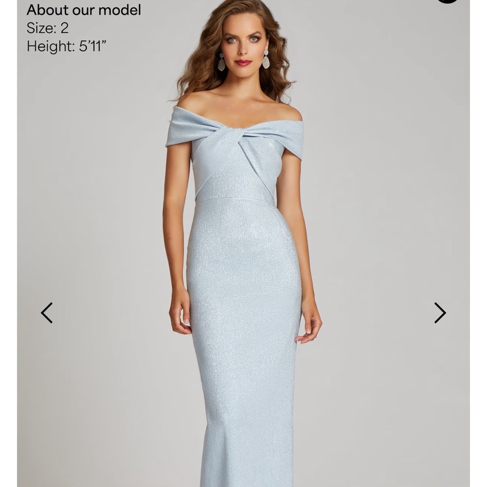 Elegant Off-Shoulder Light Blue Dress